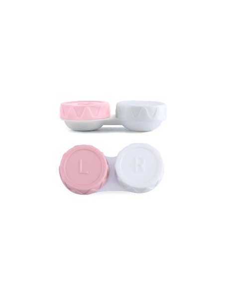 ⭐ Estuche portalentes con tapa de rosca Para lentes de contacto blandos