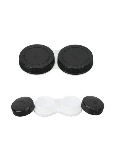 ⭐ Estuche portalentes con tapa de rosca Para lentes de contacto blandos