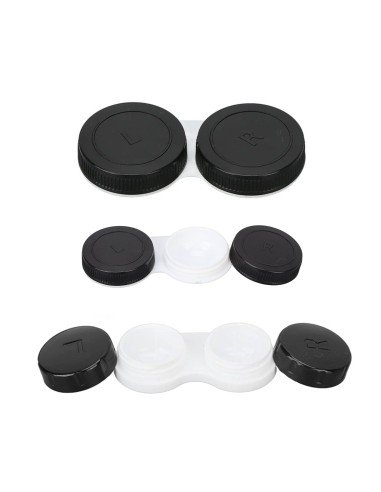 ⭐ Estuche portalentes con tapa de rosca Para lentes de contacto blandos