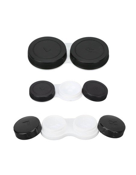 ⭐ Estuche portalentes con tapa de rosca Para lentes de contacto blandos