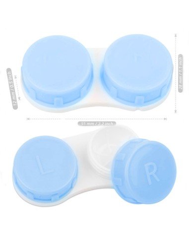 ⭐ Estuche portalentes con tapa de rosca Para lentes de contacto blandos