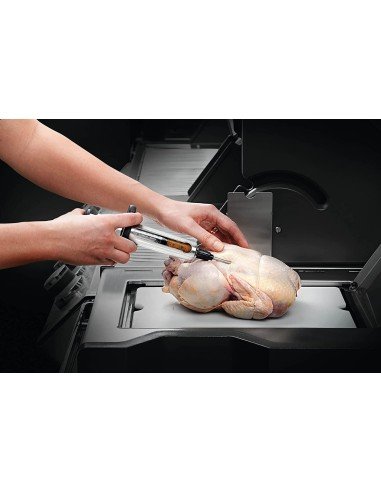 ⭐ Jeringa Inyector Sazonador De Carnes Agujas Adobar Pollo Pernil Pavo Relleno Cocina