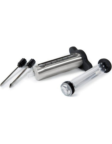 ⭐ Jeringa Inyector Sazonador De Carnes Agujas Adobar Pollo Pernil Pavo Relleno Cocina