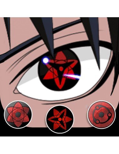 ⭐ Lentes de Contacto Anime Sasuke Eternal Blind