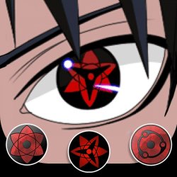 ⭐ Lentes de Contacto Anime Sasuke Eternal Blind