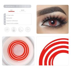 ⭐ Lentes de Contacto Locos  Espiral Crazy Halloween Disfraz