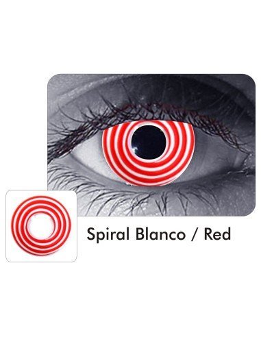 ⭐ Lentes de Contacto Locos  Espiral Crazy Halloween Disfraz