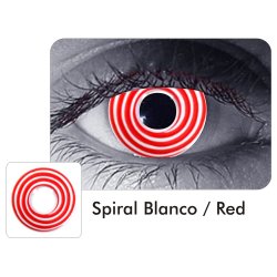 ⭐ Lentes de Contacto Locos  Espiral Crazy Halloween Disfraz