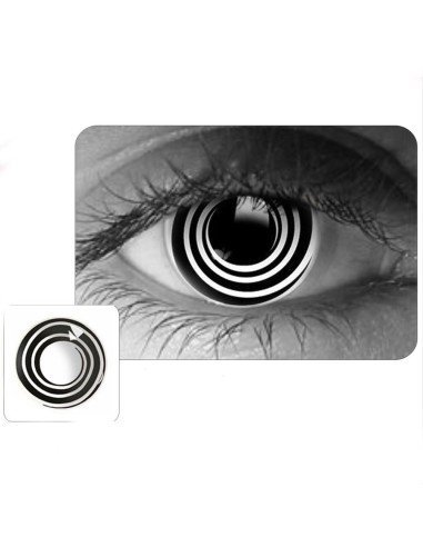 ⭐ Lentes de Contacto Locos  Espiral Crazy Halloween Disfraz