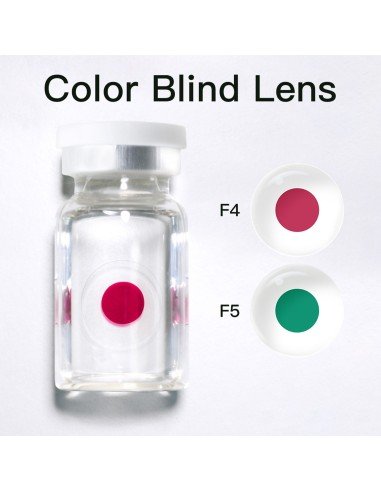 Lentes de contacto daltónicos defectos de vision de Color Rojo y verde
