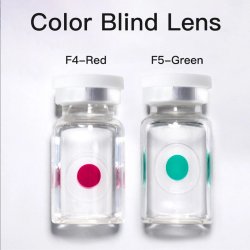 Lentes de contacto daltónicos defectos de vision de Color Rojo y verde
