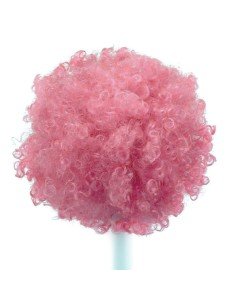 ⭐ Peluca Afro de Fantasía Pink 2
