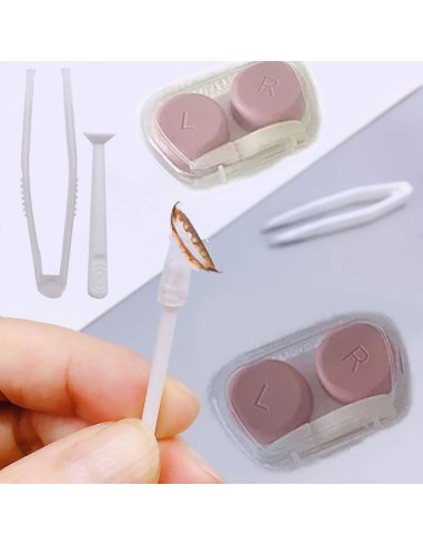 ⭐ Kit Chupa Para Extracción Lentes De Contacto + Pinza + Estuc