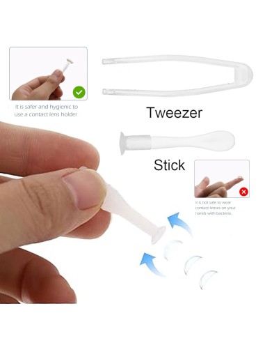 ⭐ Kit Chupa Para Extracción Lentes De Contacto + Pinza + Estuc