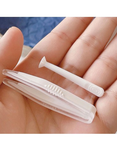 ⭐ Kit Chupa Para Extracción Lentes De Contacto + Pinza + Estuc