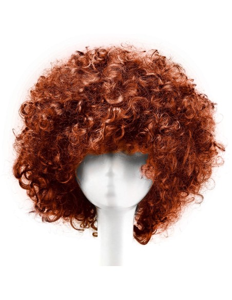 ⭐ Peluca Afro de Fantasía Café