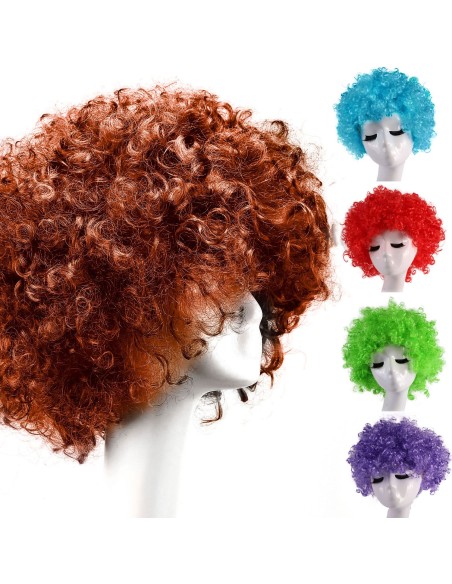 ⭐ Pelucas de fantasía Afro en colores para Halloween ⭐ Pelucas de fantasía Afro en colores para Halloween