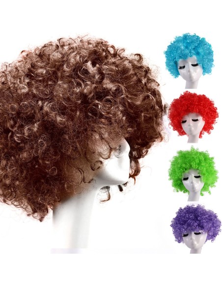 ⭐ Pelucas de fantasía Afro en colores para Halloween ⭐ Pelucas de fantasía Afro en colores para Halloween