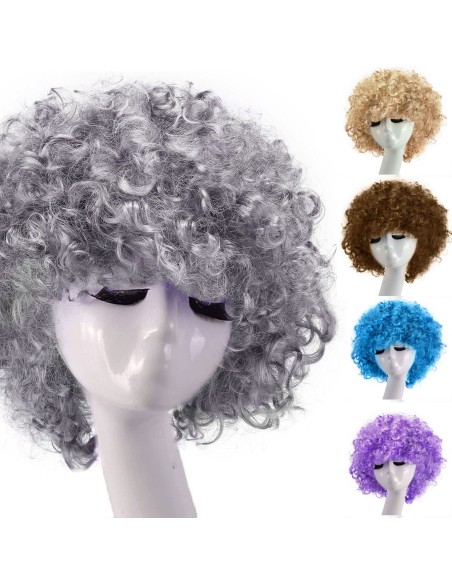 ⭐ Pelucas de fantasía Afro en colores para Halloween ⭐ Pelucas de fantasía Afro en colores para Halloween