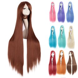 ⭐ Peluca de Kanekalon Lisa 100cm Cosplay 1mt  Larga