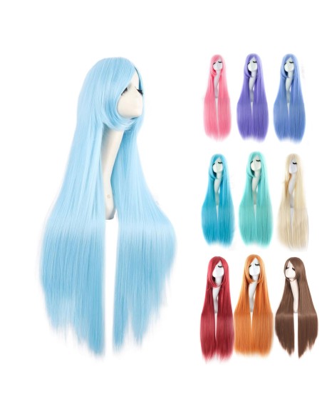 ⭐ Peluca de Kanekalon Lisa 100cm Cosplay 1mt  Larga