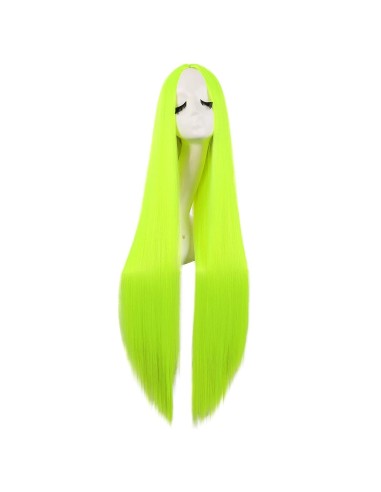 ⭐ Peluca de Kanekalon Lisa corte Recto 70 Cm Cosplay - Negro