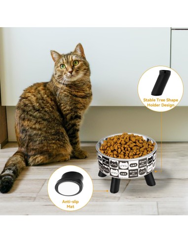 Comedero Metálico Pequeño con Relieve para Mascotas Antideslizante