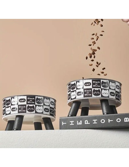 Comedero Metálico Pequeño con Relieve para Mascotas Antideslizante