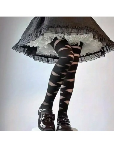 ✨ Panty medias veladas con vendas para Momia Zombie, brujas en halloween