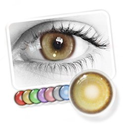 Lentes de Contacto Cosplay Koi Kpop Amarillo