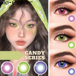 ⭐ Lentes de Contacto Cosméticos Cosplay CandyBull Colors