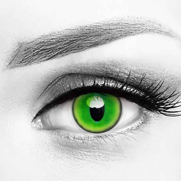 ⭐Lentes Halloween Cat British Green Dragón Crazy de Pupila Vertical