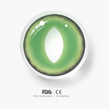 ⭐Lentes Halloween Cat British Green Dragón Crazy de Pupila Vertical