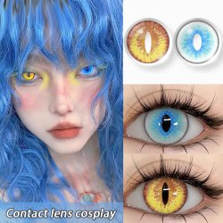 ⭐ Lentes Halloween Cat Spiriteye Dragón Crazy de Pupila Vertical