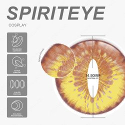 ⭐ Lentes Halloween Cat Spiriteye Dragón Crazy de Pupila Vertical