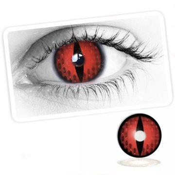 ⭐ Lentes Halloween Raptor Crazy de Pupila Vertical