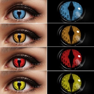 ⭐ Lentes Halloween RAPTOR Crazy Lens