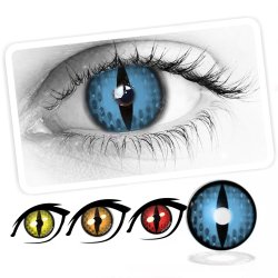 ⭐ Lentes Halloween Raptor Crazy de Pupila Vertical