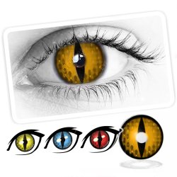 ⭐ Lentes Halloween Raptor Crazy de Pupila Vertical