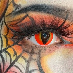 ⭐Lentes Halloween Cat Dragon de Fuego Banshee Fire de Pupila Vertical