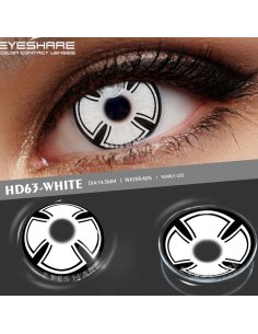 ⭐ Lentes de Contacto Locos Cruz De Hierro Crazy Halloween Disfraz 2