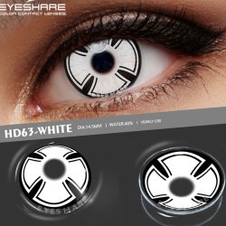 ⭐ Lentes de Contacto Locos Cruz De Hierro Crazy Halloween Disfraz