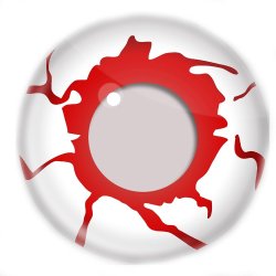 ⭐ Lentes Crazy BloodShot Trauma Sangre FX