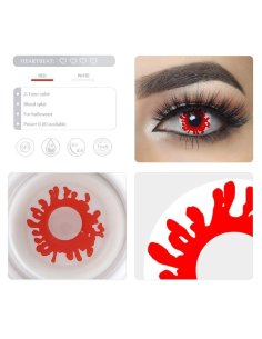 ⭐ Lentes Halloween Crazy Wild Blood Trauma Sangre FX 2