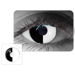 ⭐ Lentes de Contacto Locos de Fantasía Crazy Noche Negra Halloween