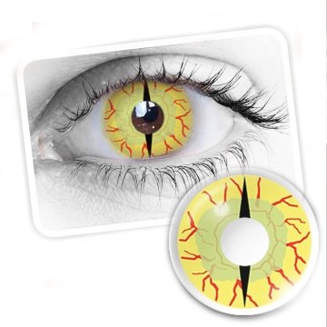 ⭐ Lentes Crazy Reptil Amarillo