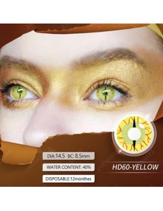 ⭐ Lentes Crazy Reptil Amarillo 2