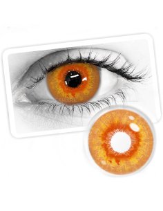 ⭐ Lentes de Contacto Locos Crazy Golden Brown de Fantasía halloween
