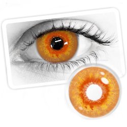 ⭐ Lentes de Contacto Locos Crazy Golden Brown de Fantasía halloween