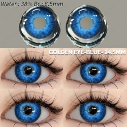 ⭐ Lentes Crazy Golden Blue